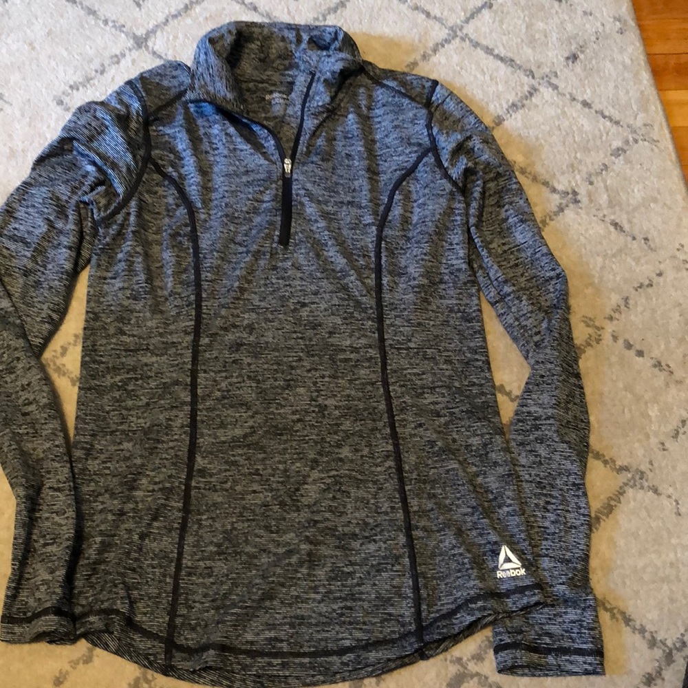REEBOK quarter zip athletic shirt